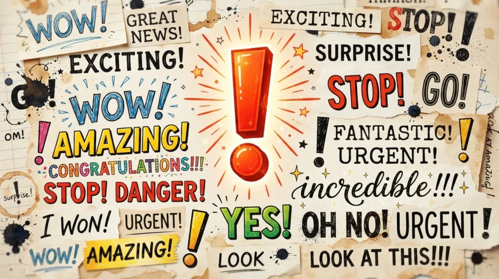 Exclamation Marks in Text
