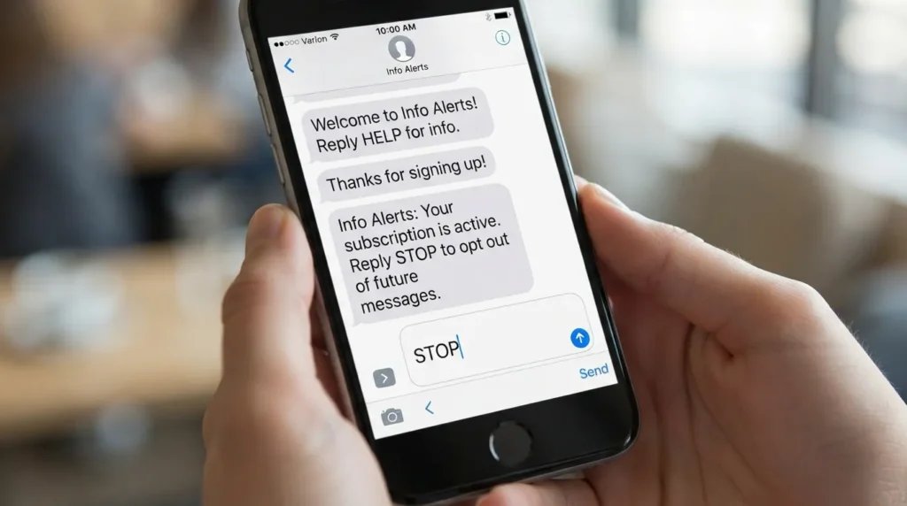 Opt Out in Text