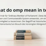 what do omp mean in text